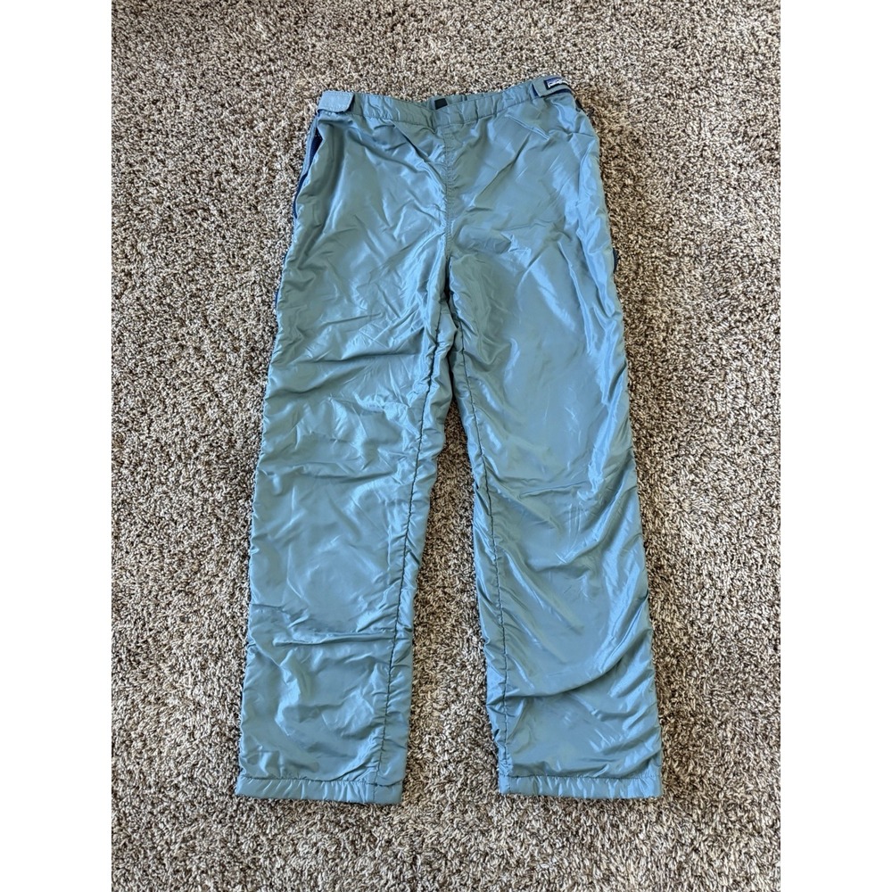Vintage Patagonia Pants Mens Large Teal Cold Weather Fleece Lined Made USA 90s